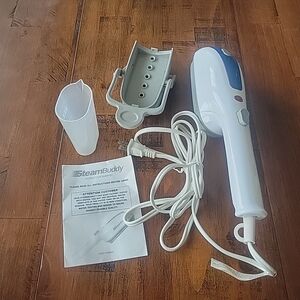 STEAM BUDDY Handheld clothing garment steamer w/creaser Home Travel